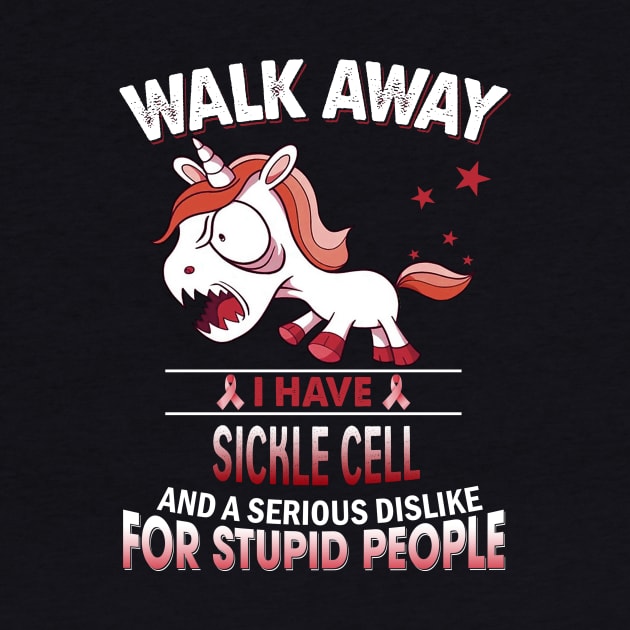 funny sickle cell grumpy unicorn warrior by TeesCircle